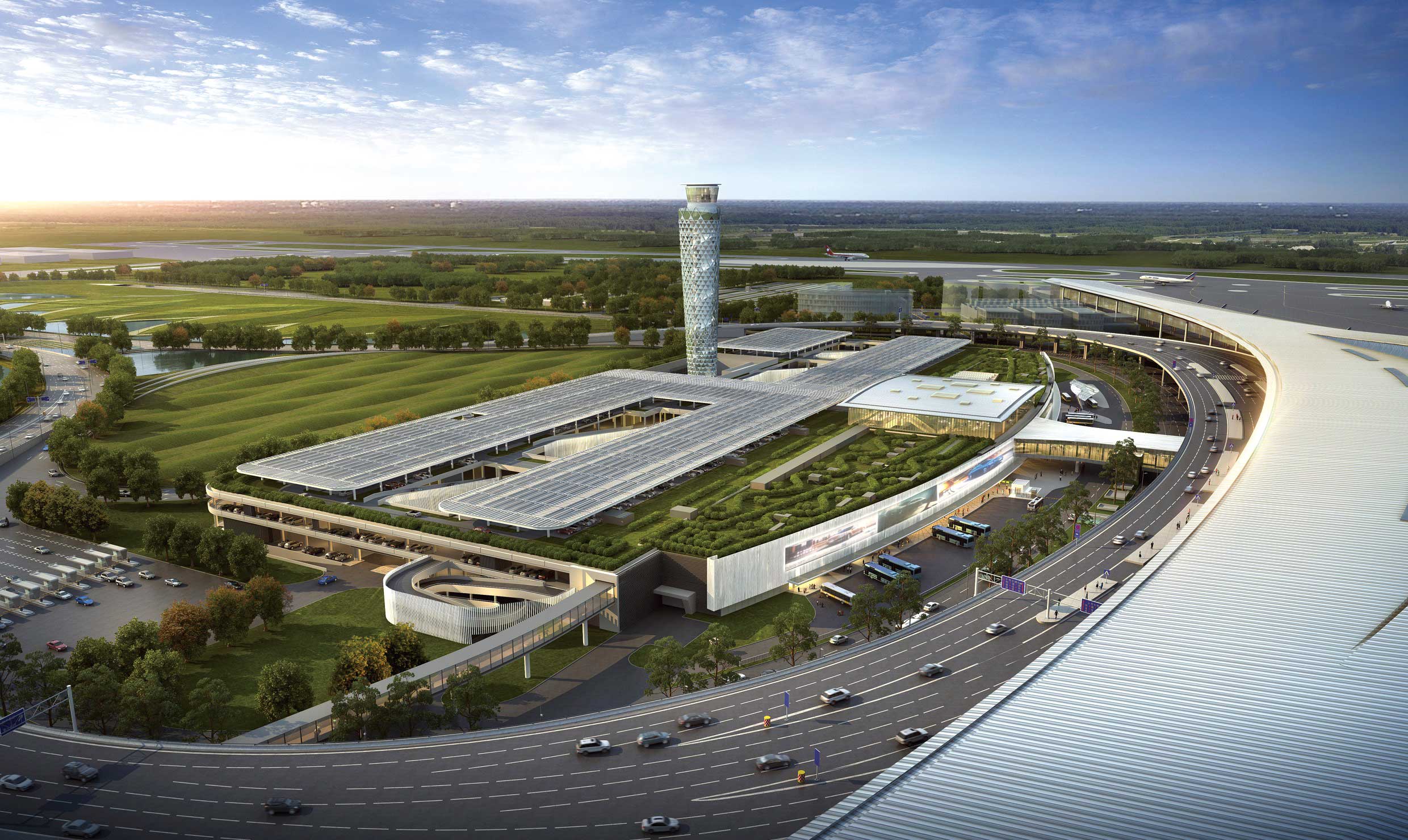 Qingdao Jiaozhou International Airport (Integrated Transportation Center and Integrated Tower)